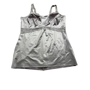 Ruby Ribbon 3024 Shapewear Camisole Silver Lace Trim Size 44 Women